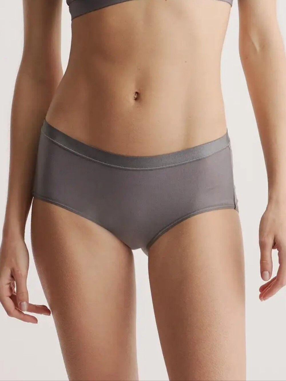 NEW Quince Micromodal Brief Gray Boy Shorts Underwear Size M SET OF 4